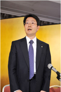 釣谷新副会長の就任挨拶